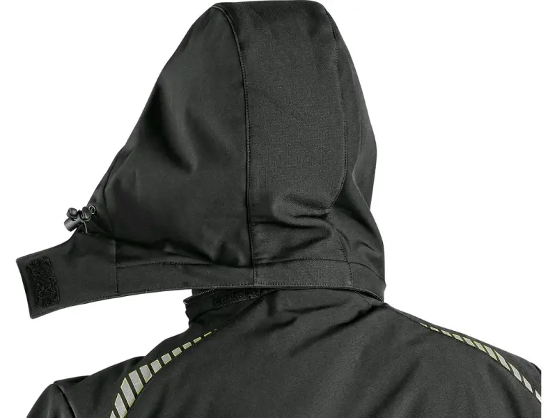 Bunda CXS NORFOLK, dětská, černá s HV žluto/oranžovými doplňky, vel. 170